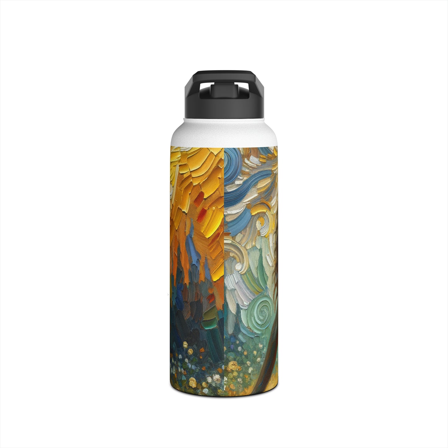 "Golden Warrior: A Tranquil Harmony" - Water Bottle