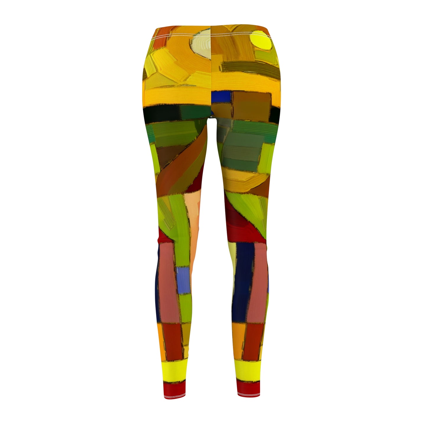 "Earthen Adobes in Hues of Hundertwasser" - Casual Leggings