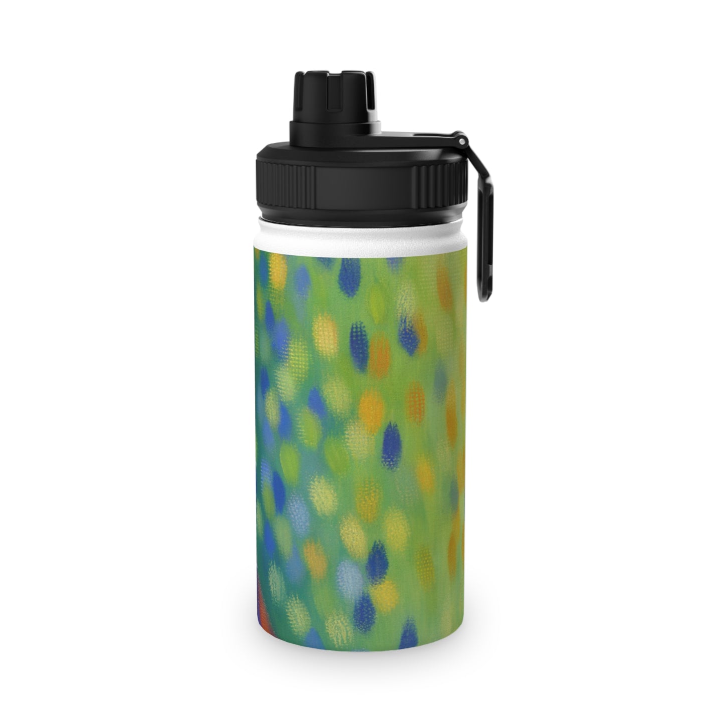 "Serene Resilience: A Frida's Solitude in hues" - Sports Water Bottle