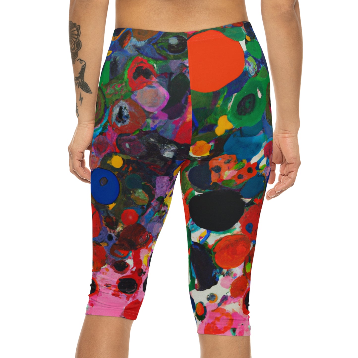 Ink drops meditation - Capri Shorts