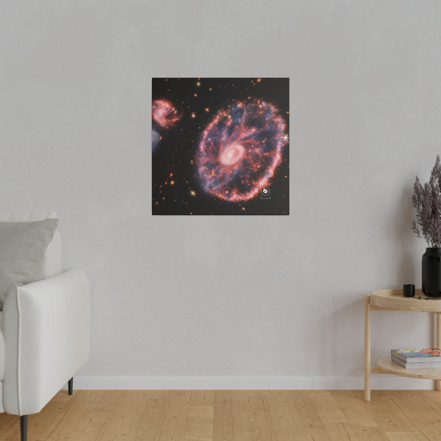 Cartwheel Galaxy (NIRCam and MIRI Composite Image) - Art Print Canvas