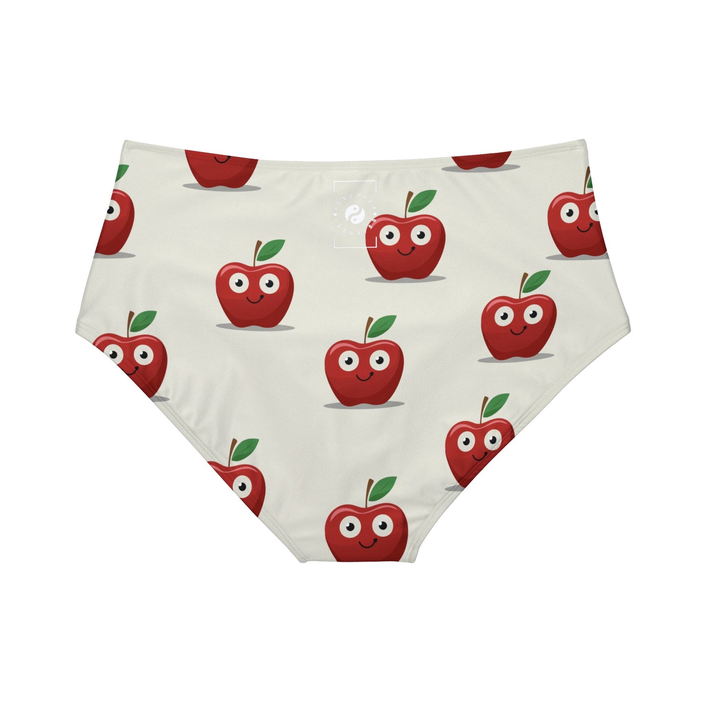 #E9E7DA Ivory + Apple - High Waisted Bikini Bottom