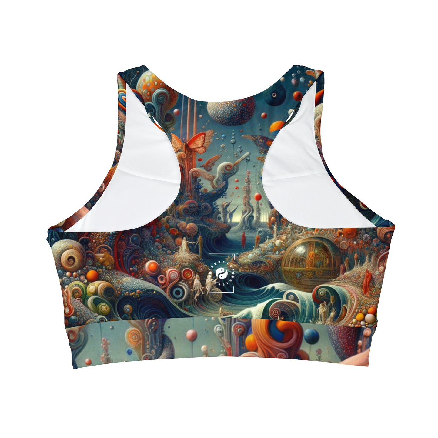 Kaleidoscopic Eden - High Neck Crop Top