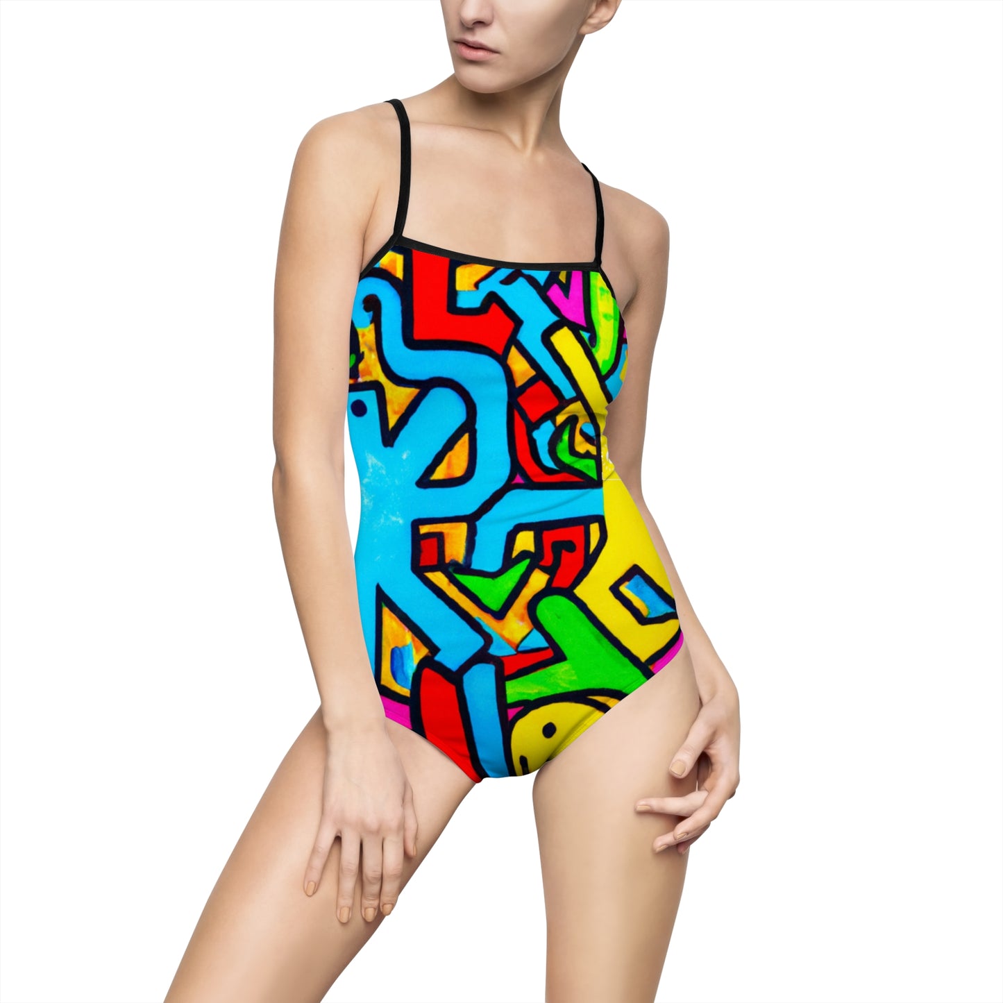 symbols of happiness - Openback Swimsuit