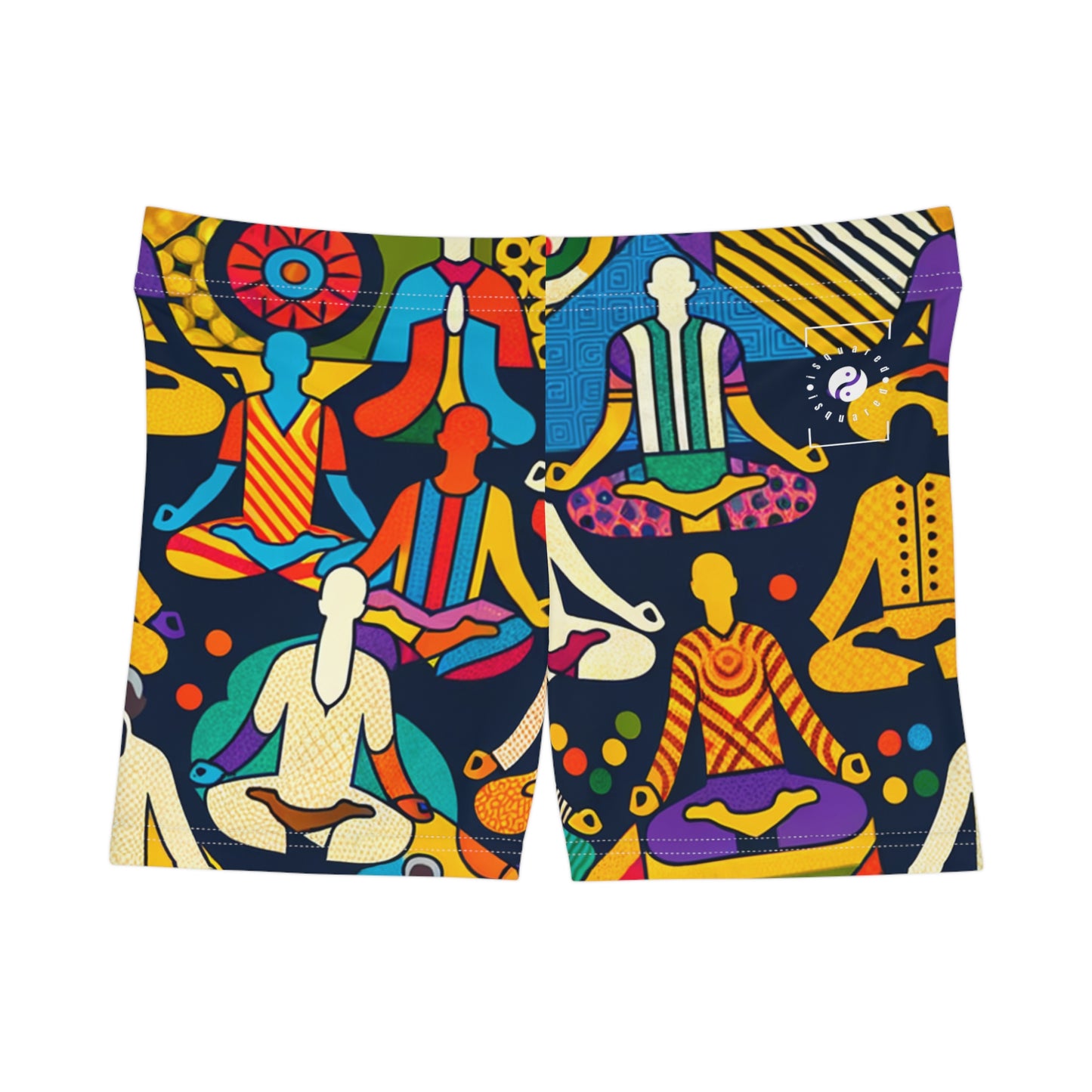 "Vibrant Sadana: Unleashing the Prana in Nouveau Réalité" - Mini Hot Yoga Short