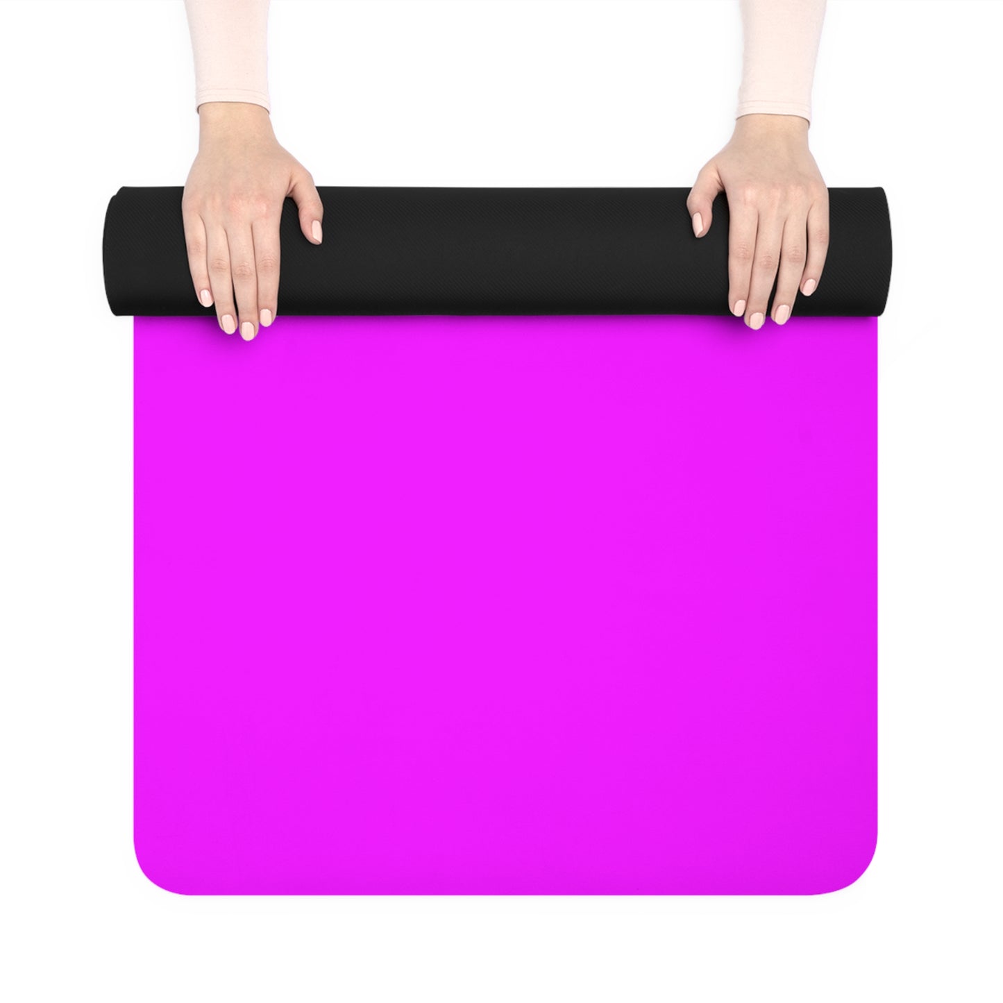 #f000ff Neon Purple - Yoga Mat