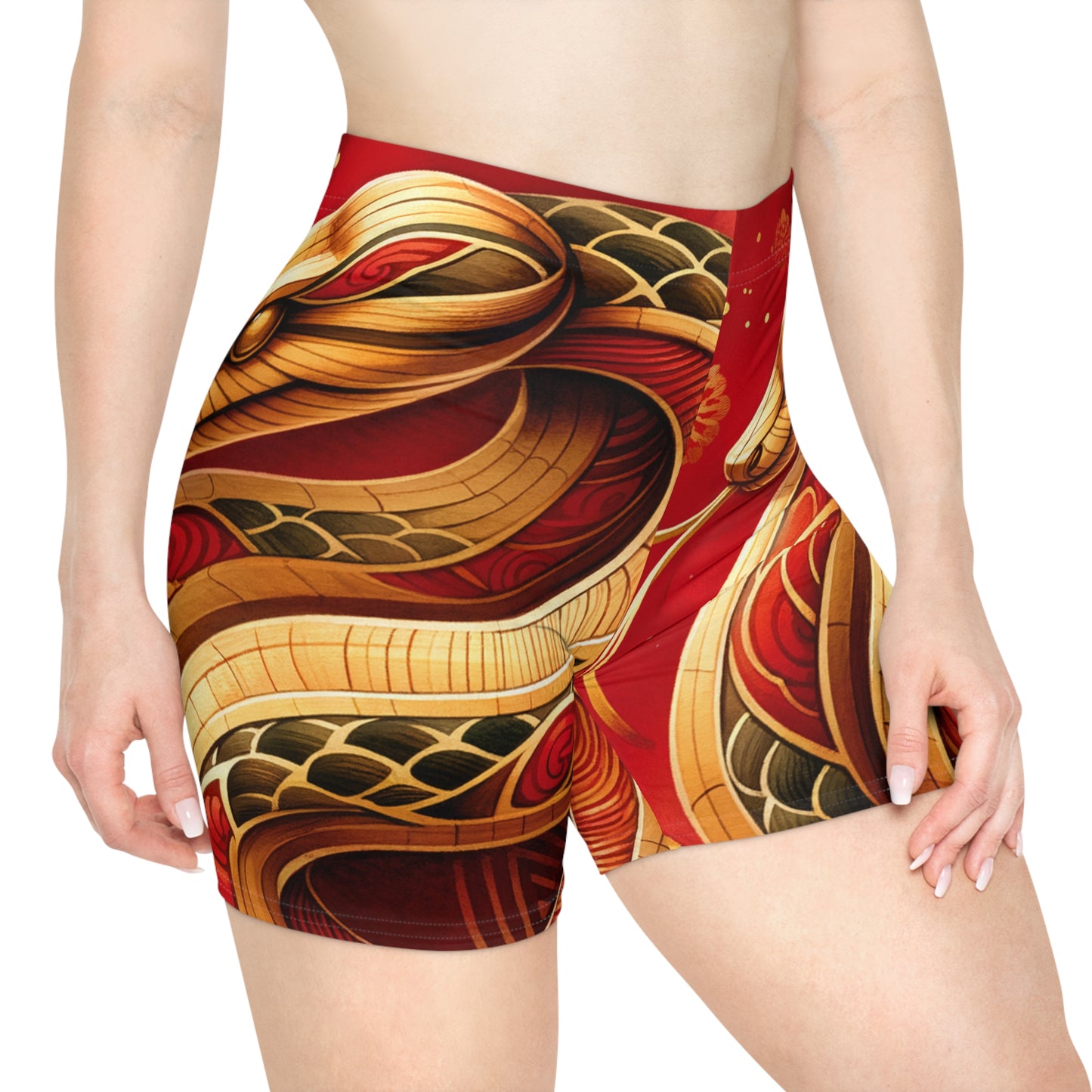 "Crimson Serenity: The Golden Snake" - Hot Yoga Short