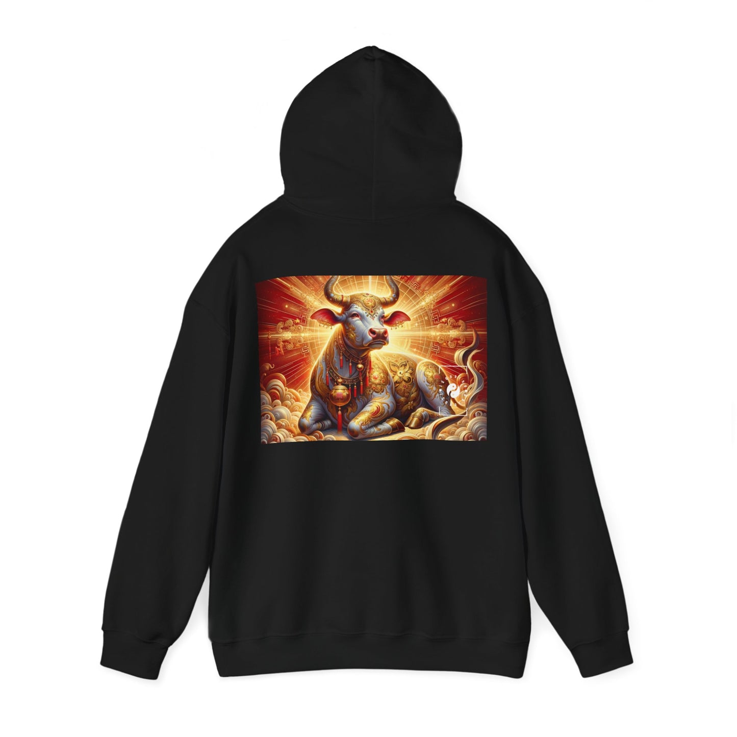 "Golden Euphoria: A Dance of the Divine Bovine" - Hoodie