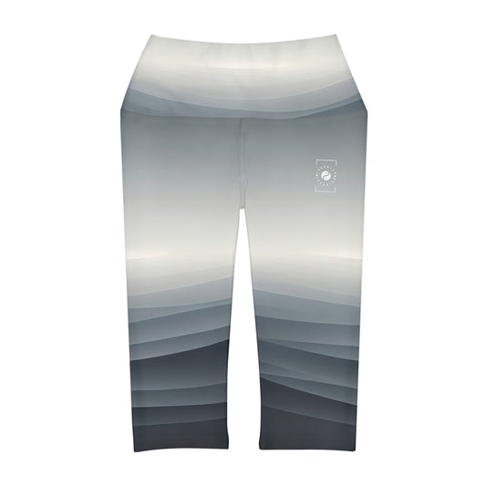 "Gradients of Grace" - High Waisted Capri Leggings