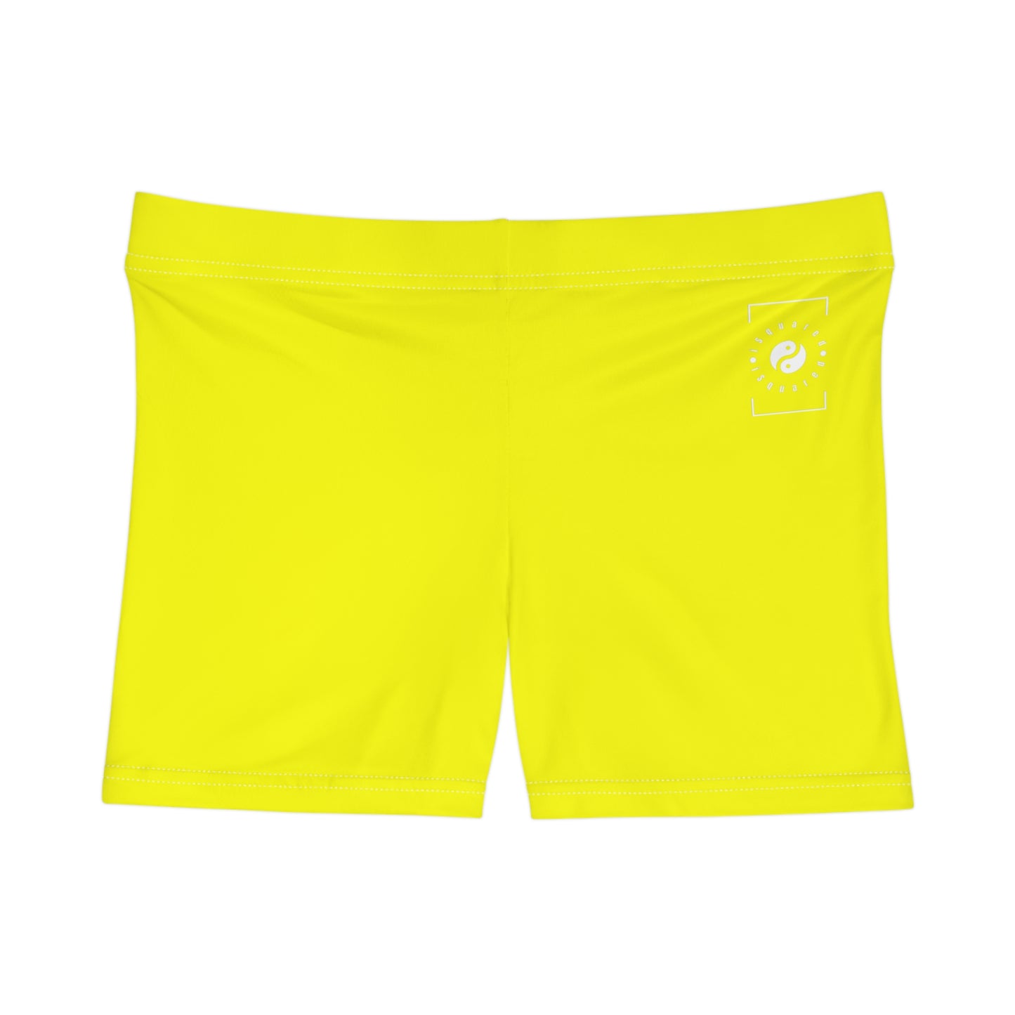 Neon Yellow FFFF00 - Mini Hot Yoga Short