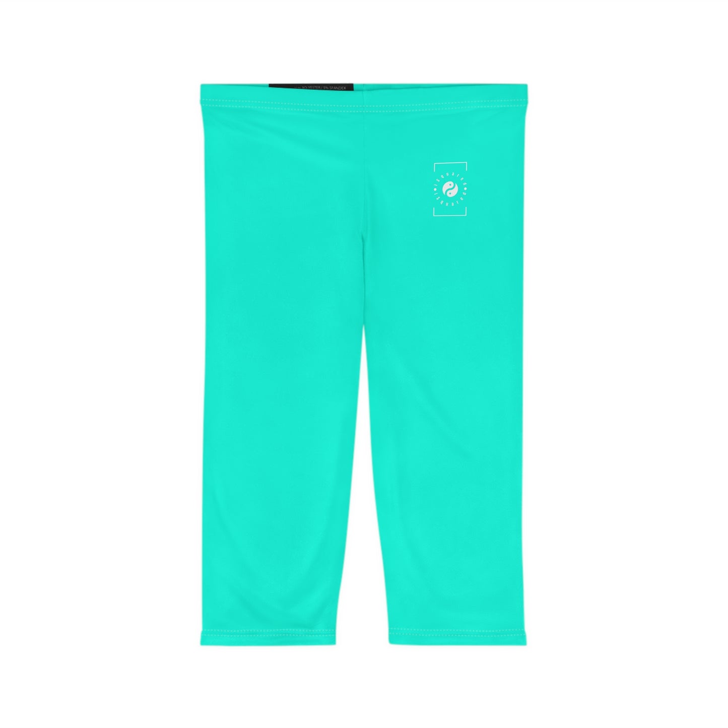 Neon Teal #11ffe3 - Capri Shorts