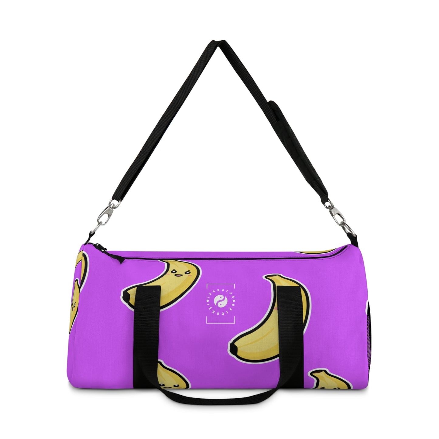 #D65BFF Purple + Banana - Duffle Bag