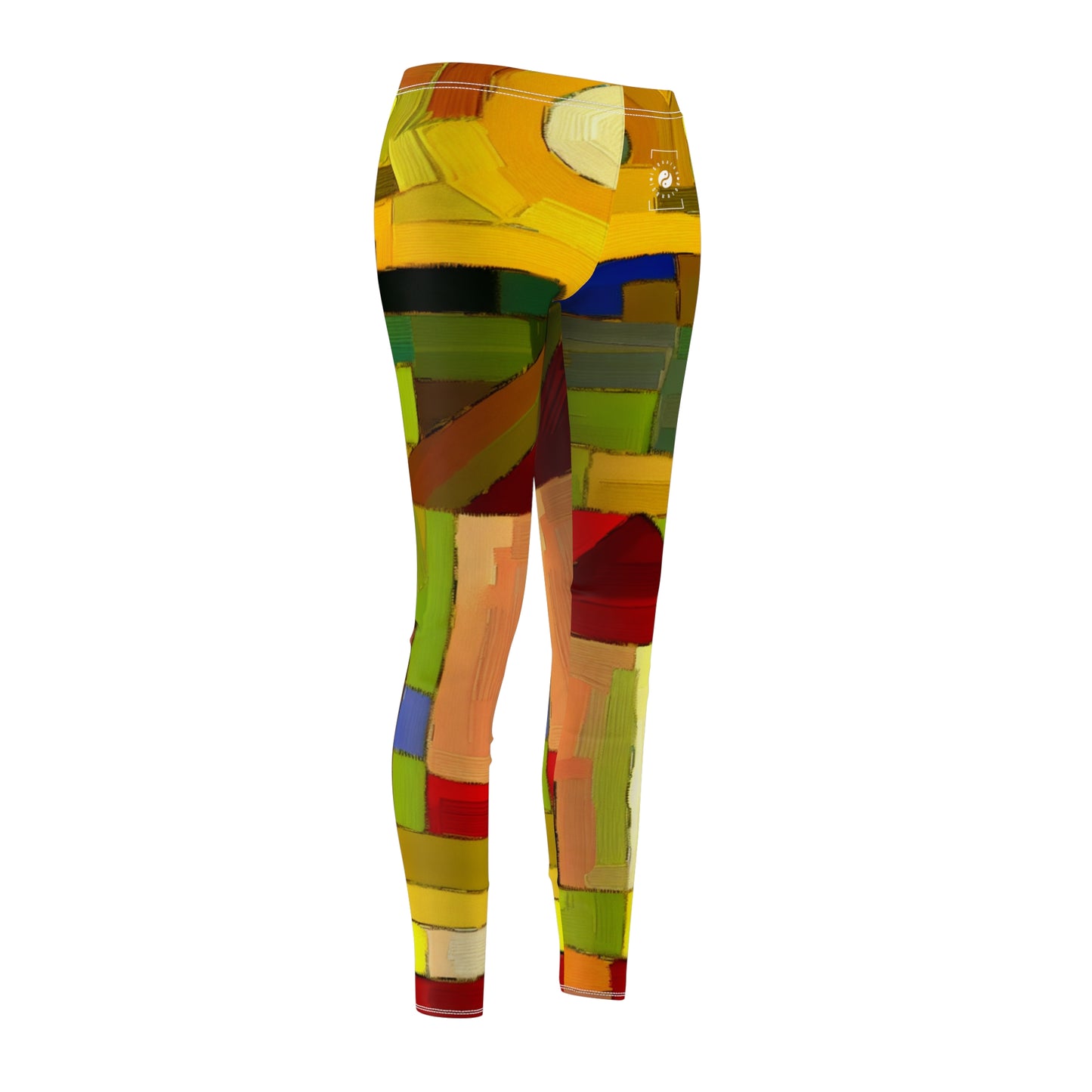 "Earthen Adobes in Hues of Hundertwasser" - Casual Leggings