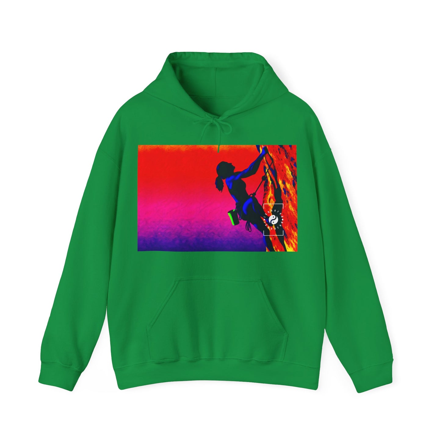 "Technicolour Ascent: The Digital Highline" - Hoodie