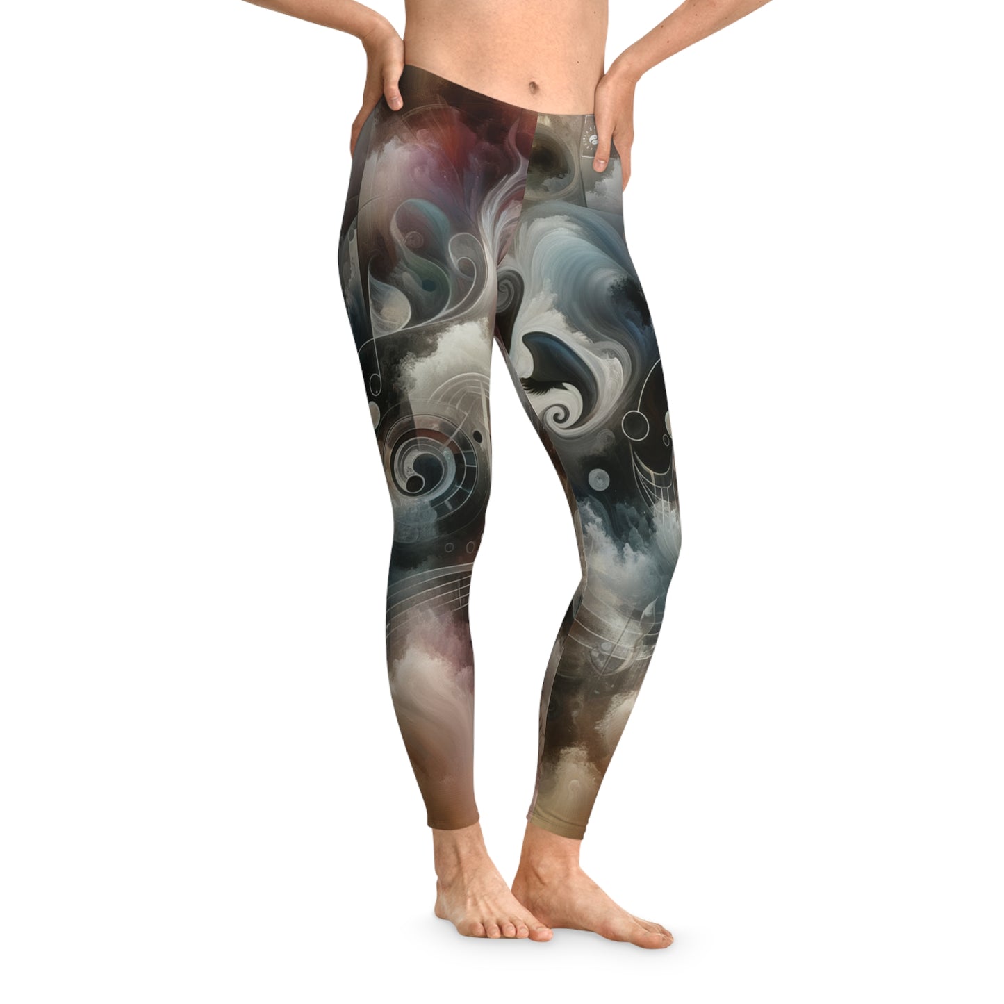 "Harmony of Descent: An Abstract Ode to La Traviata" - Unisex Tights