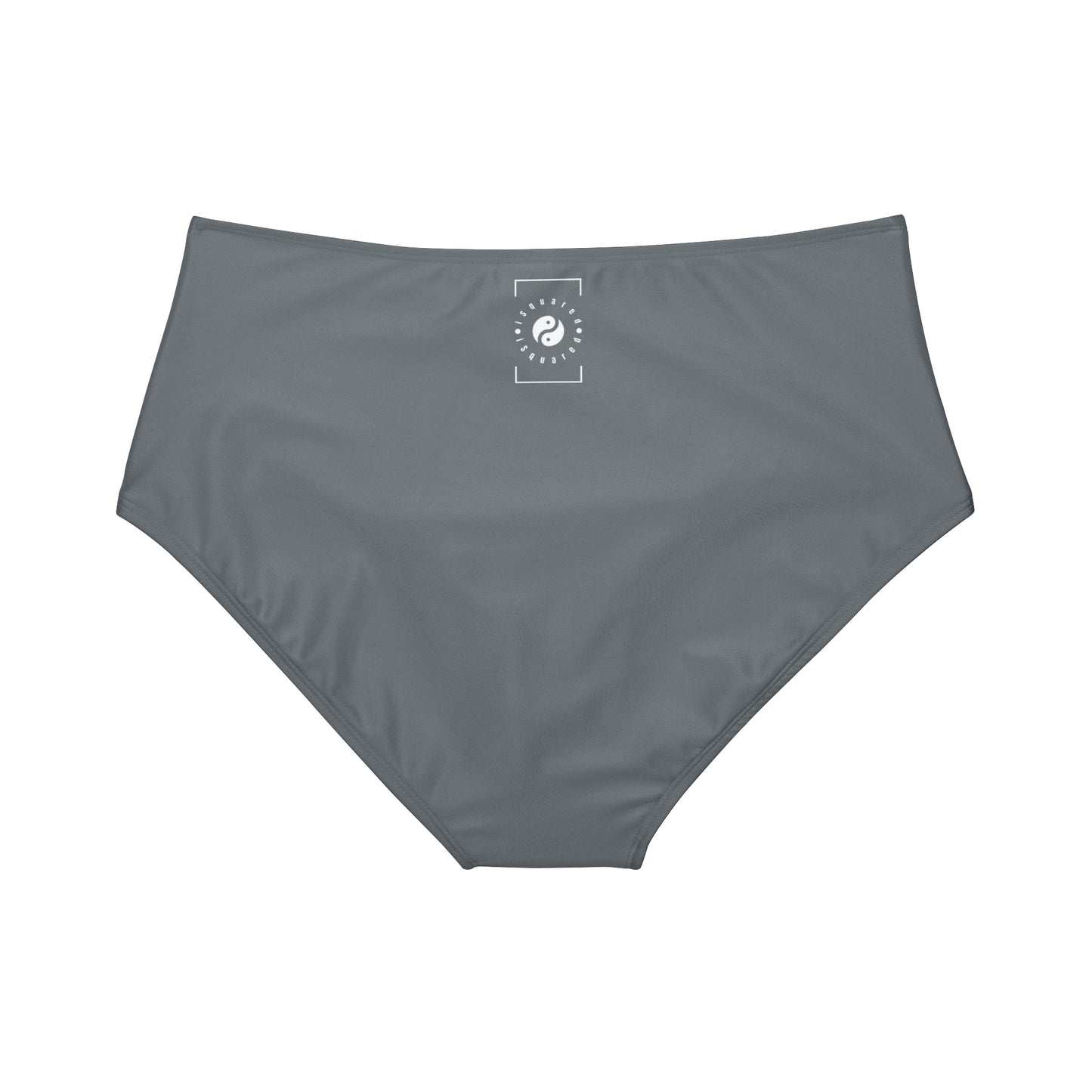 #777B7E Steel Grey - High Waisted Bikini Bottom