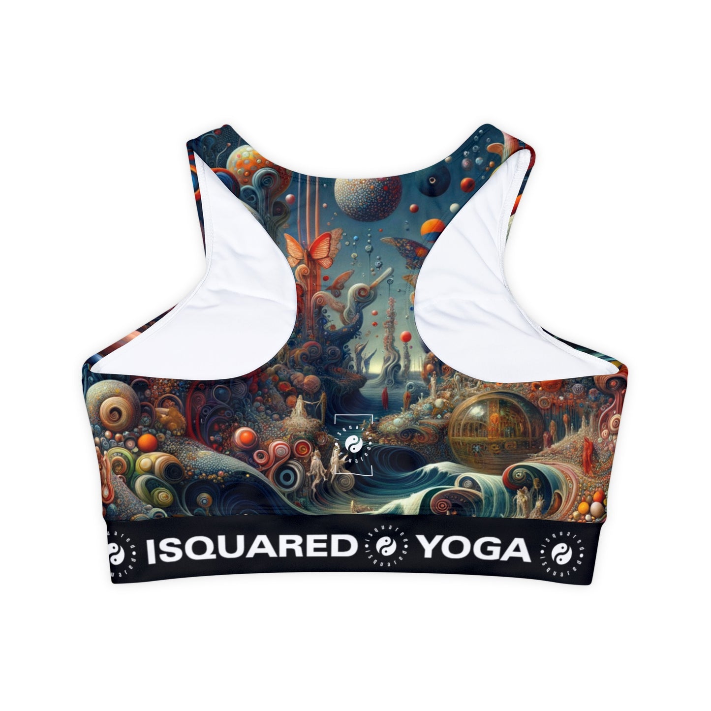 Kaleidoscopic Eden - Lined & Padded Sports Bra