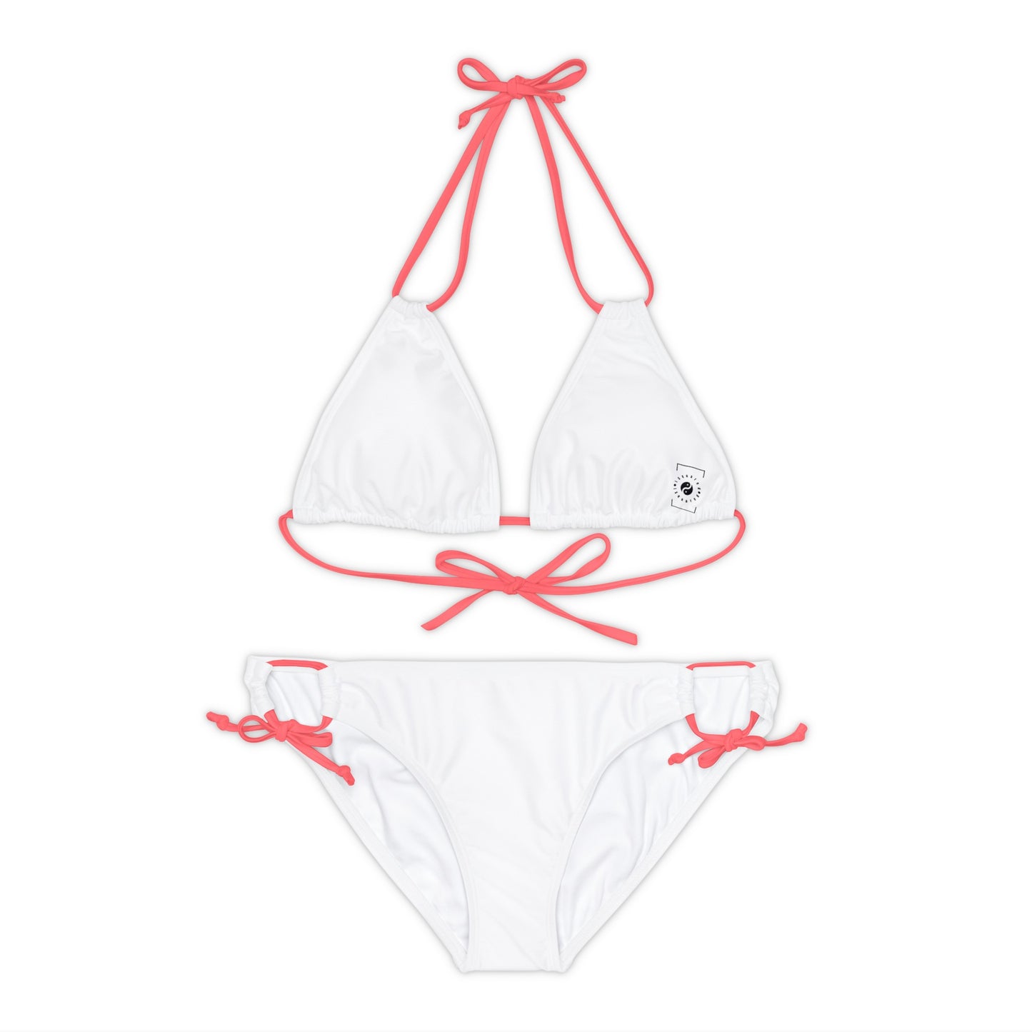 Angel White - Lace-up Bikini Set