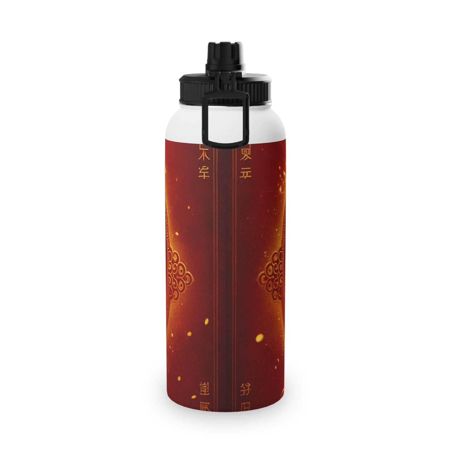 "Golden Emissary: A Lunar New Year's Tribute" - Sports Water Bottle