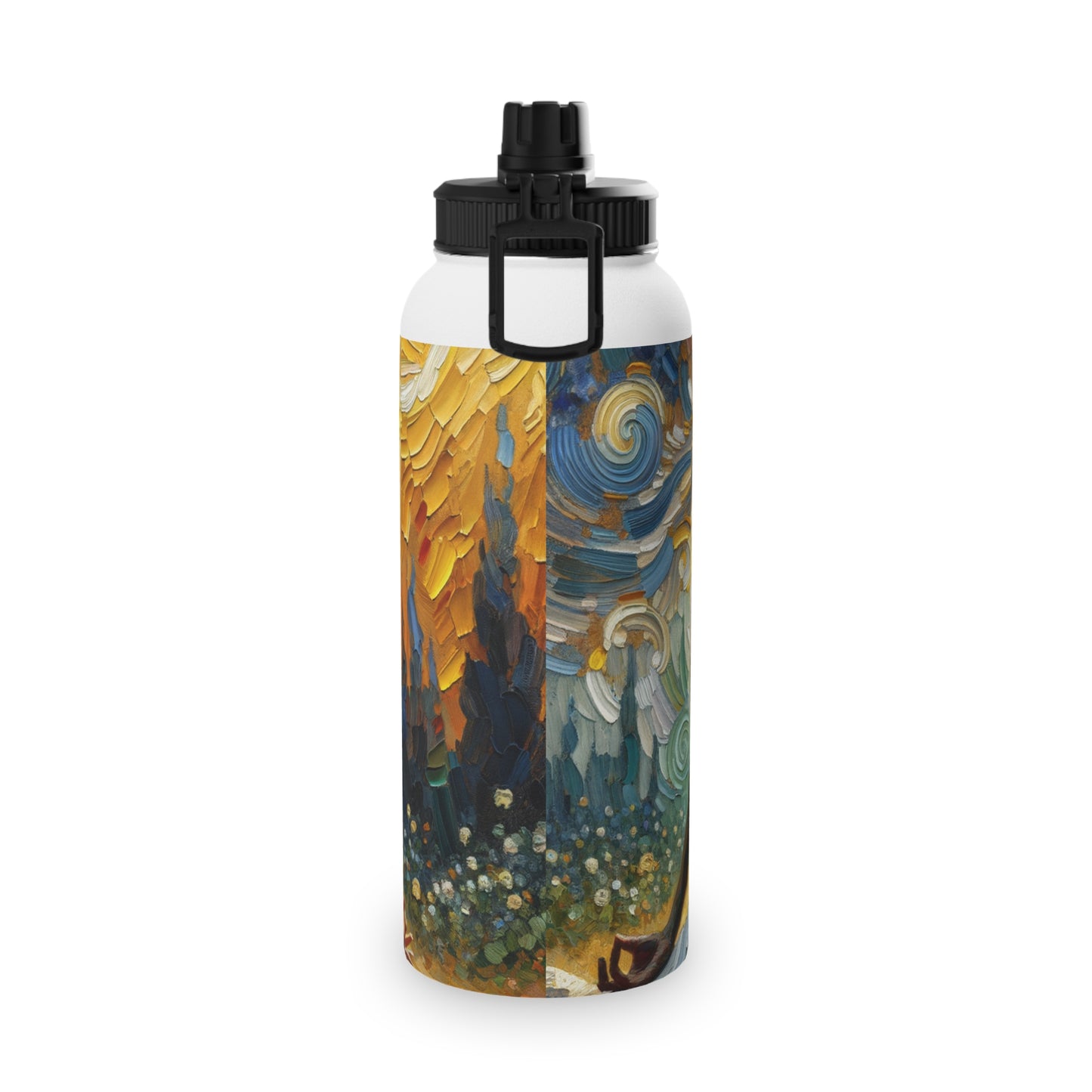 "Golden Warrior: A Tranquil Harmony" - Sports Water Bottle