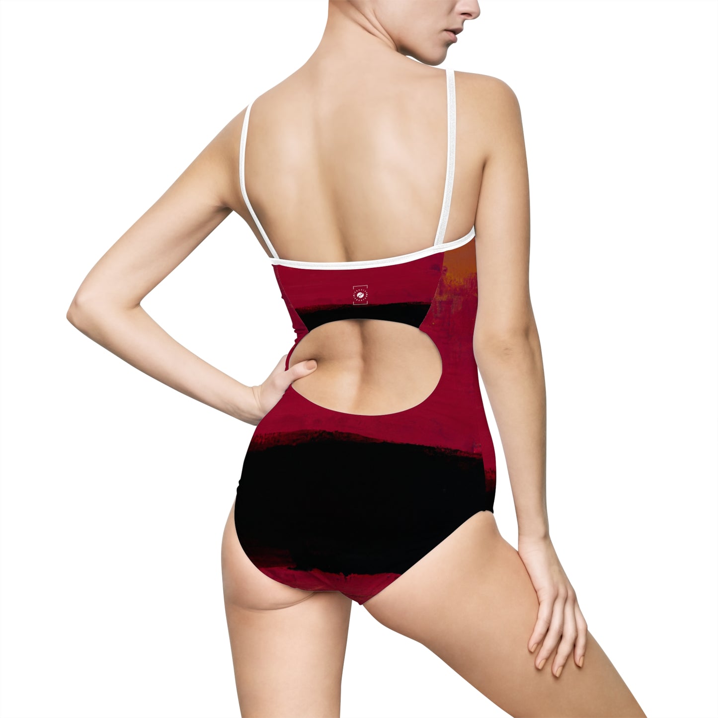 Nocturnal Vermillion - Openback Swimsuit