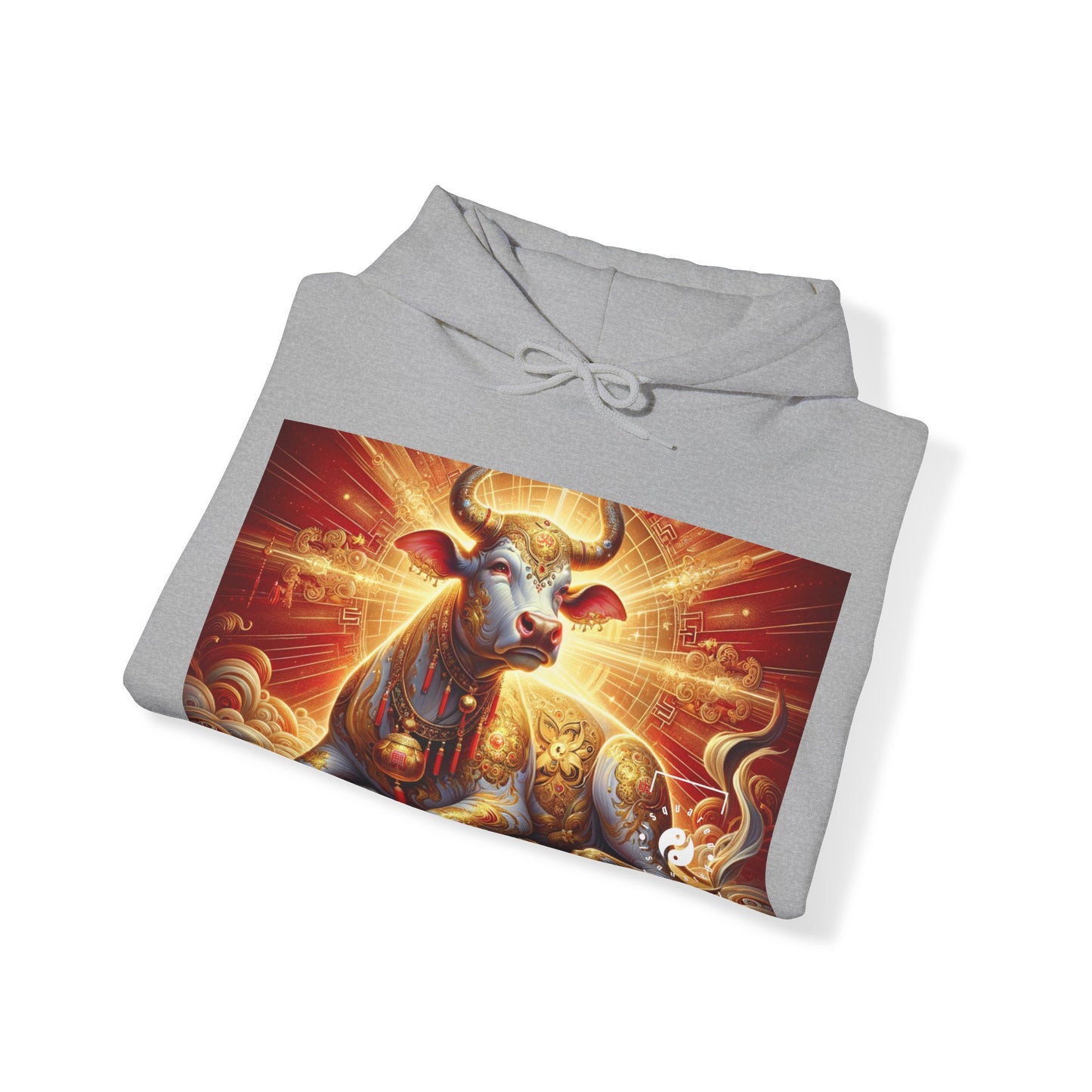 "Golden Euphoria: A Dance of the Divine Bovine" - Hoodie