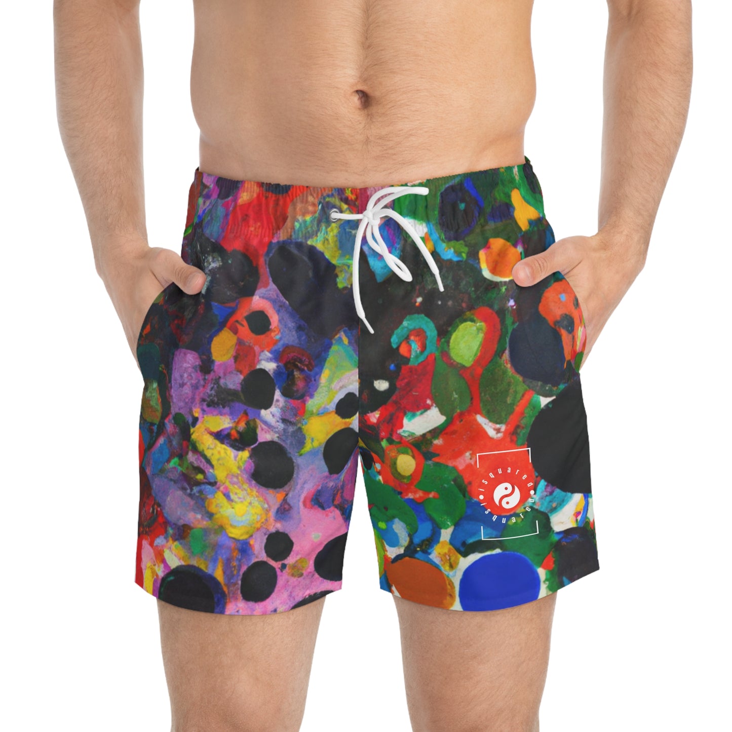 Ink drops meditation - Swim Trunks for Men