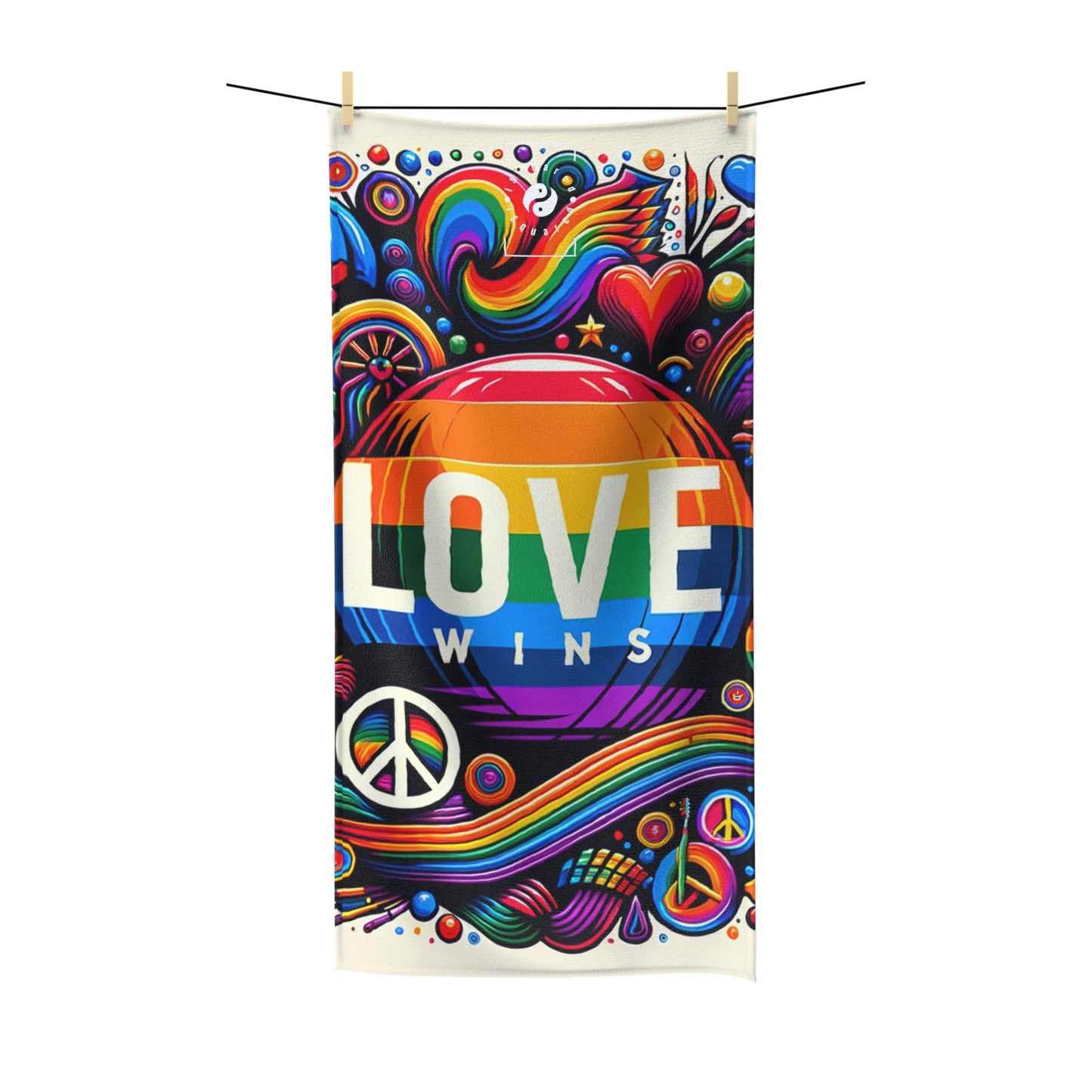 LOVE WINS - Serviette de yoga tout usage