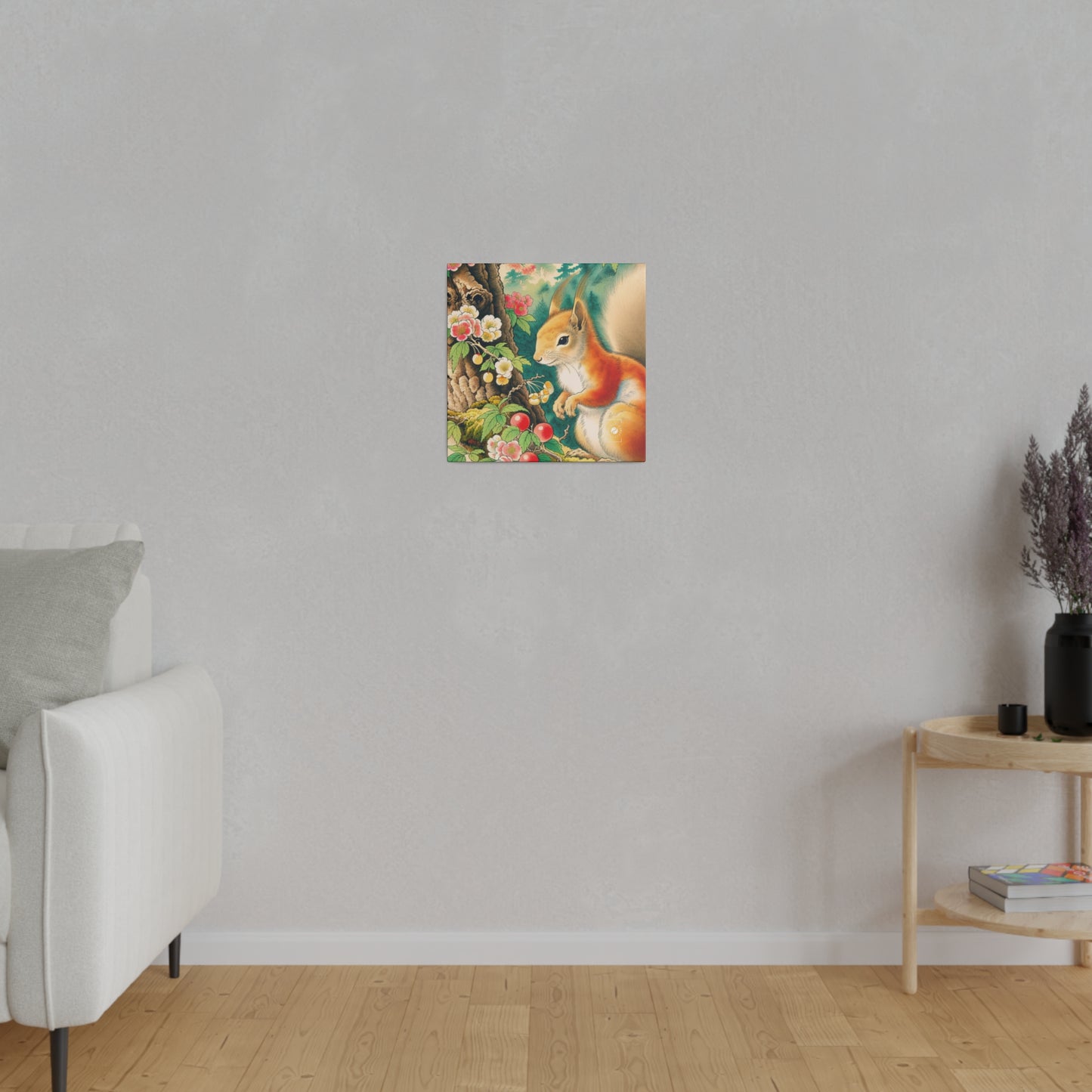 Squirrel's Serenity  - Art Print Canvas