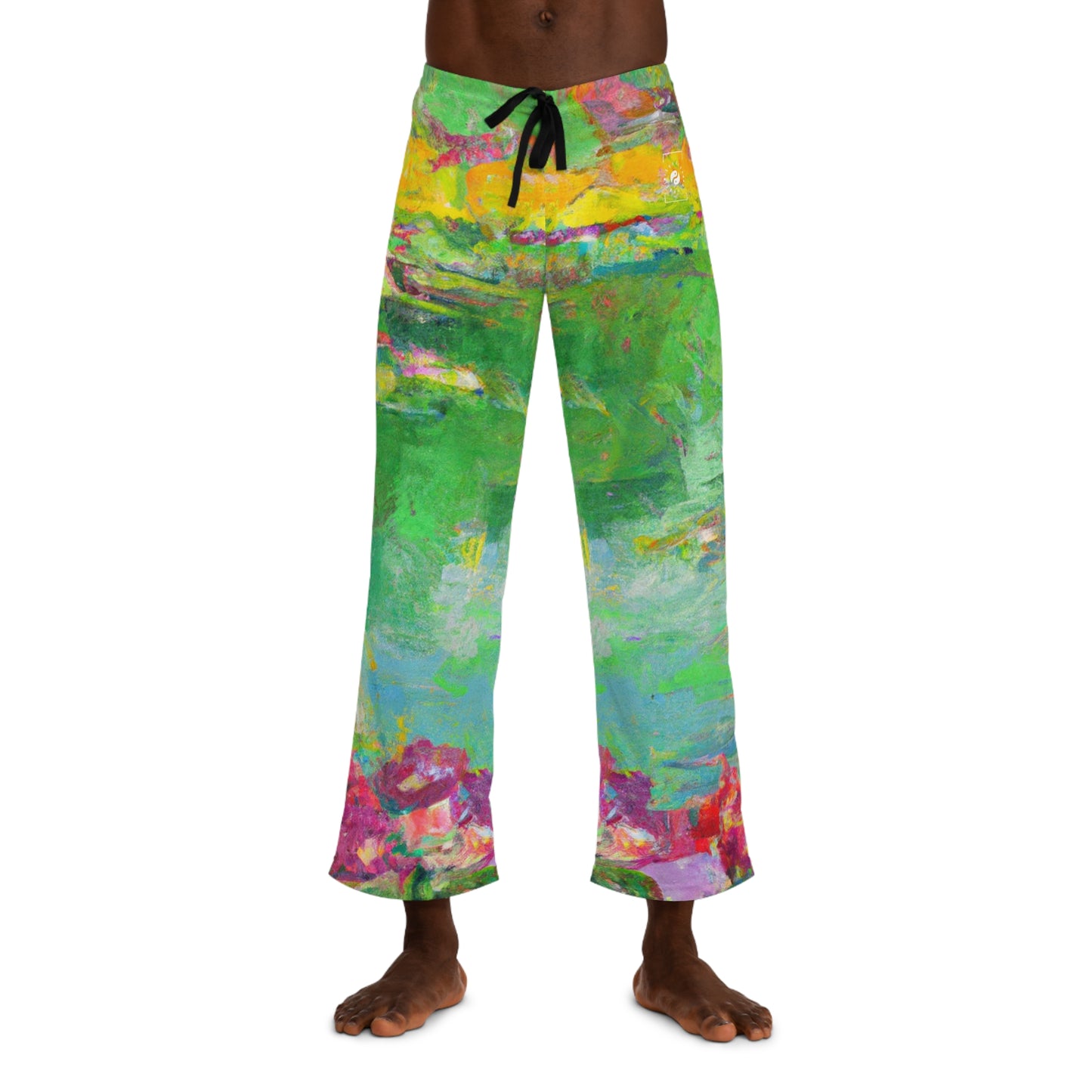 "Lily Aquarelle: Dusk Reflections" - men's Lounge Pants