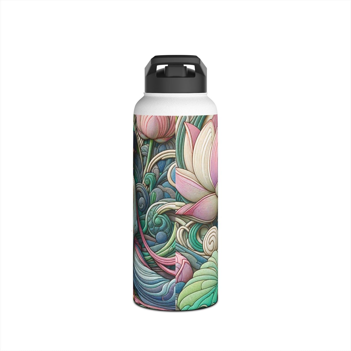 "Lotus Echo Serenity" - Water Bottle