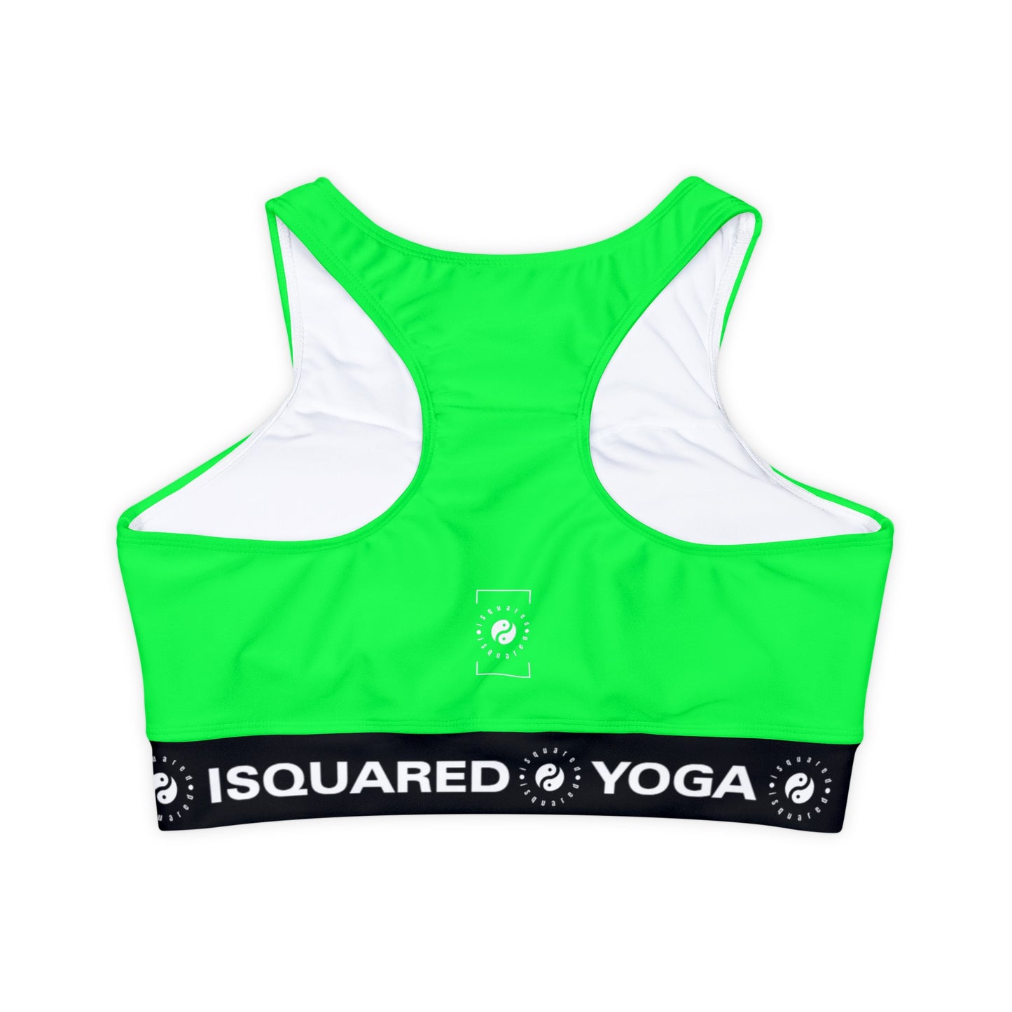 #0FFF50 Neon Green - Lined & Padded Sports Bra