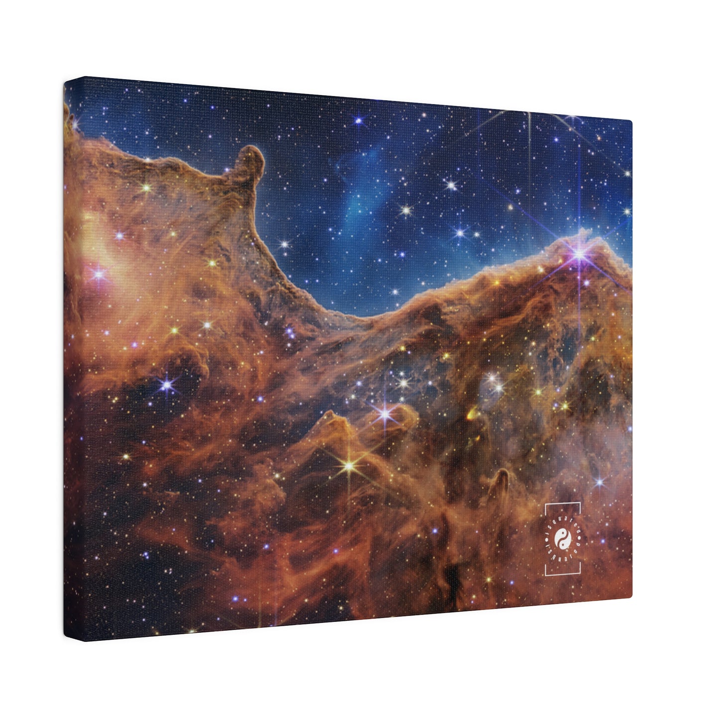 “Cosmic Cliffs” in the Carina Nebula (NIRCam Image) - JWST Collection - Art Print Canvas