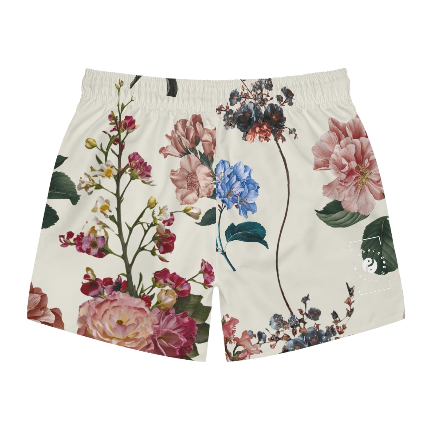 Botanicals on Beige - Swim Trunks for Men