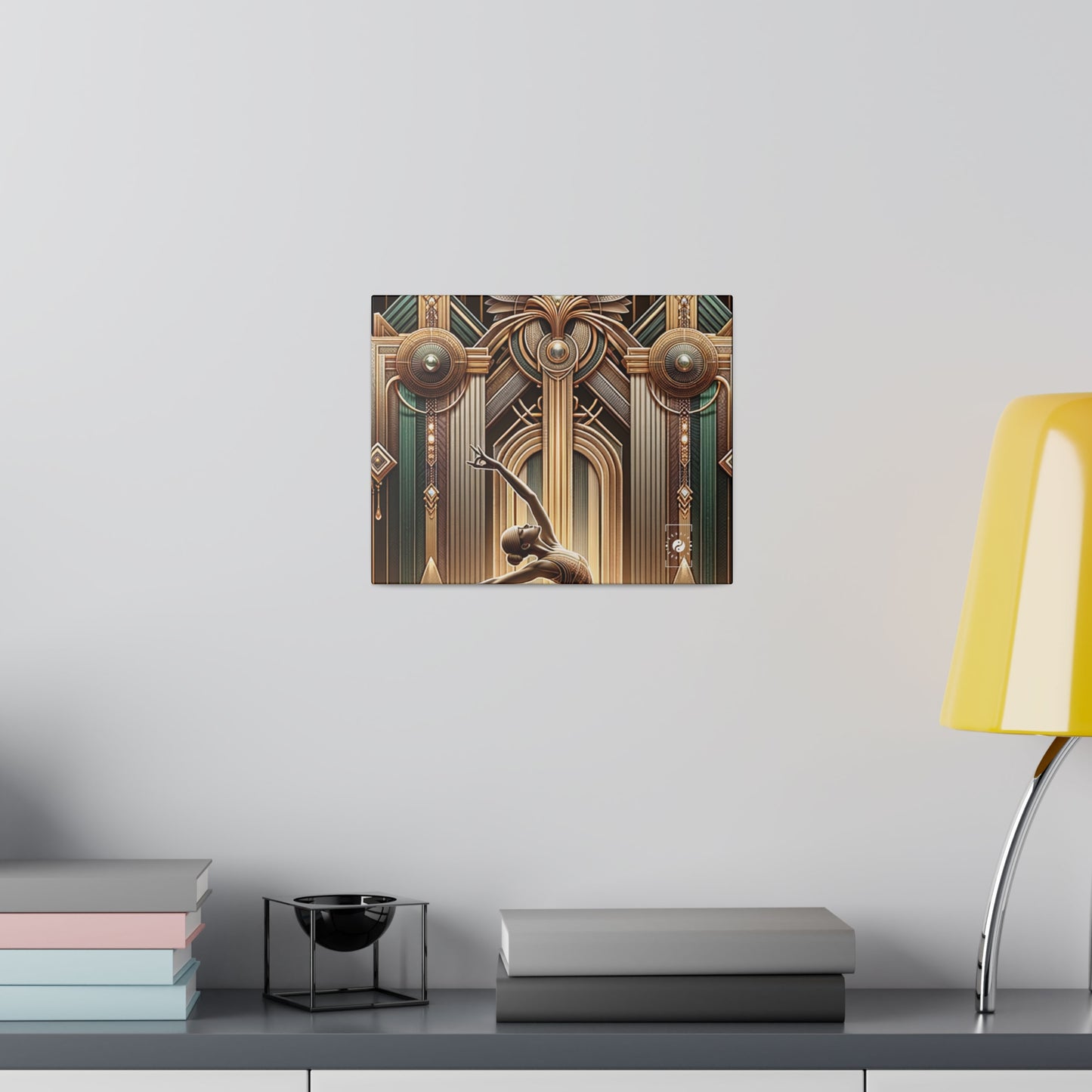 Deco Serenity: A Fusion of Opulence and Zen - Art Print Canvas