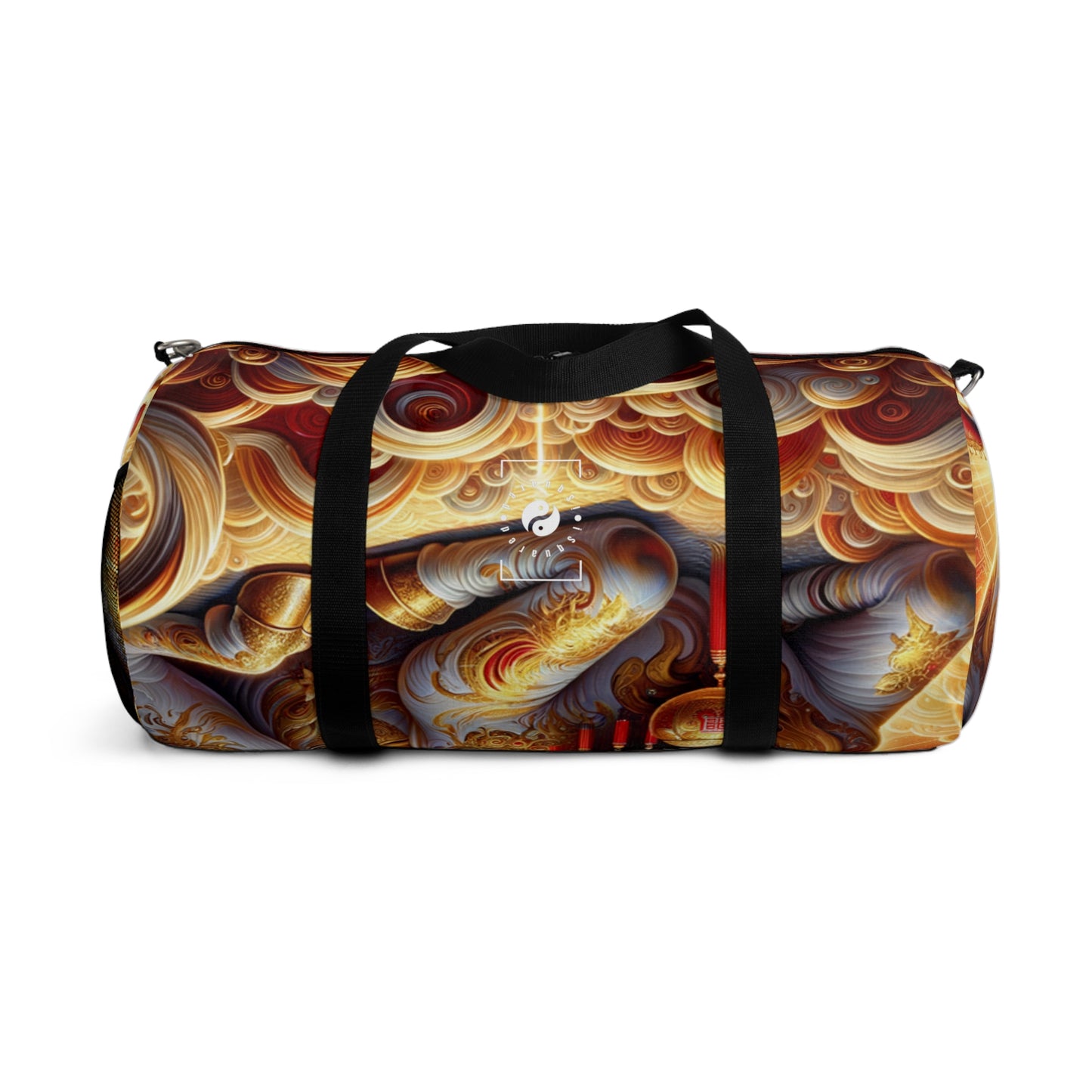 "Golden Euphoria: A Dance of the Divine Bovine" - Duffle Bag