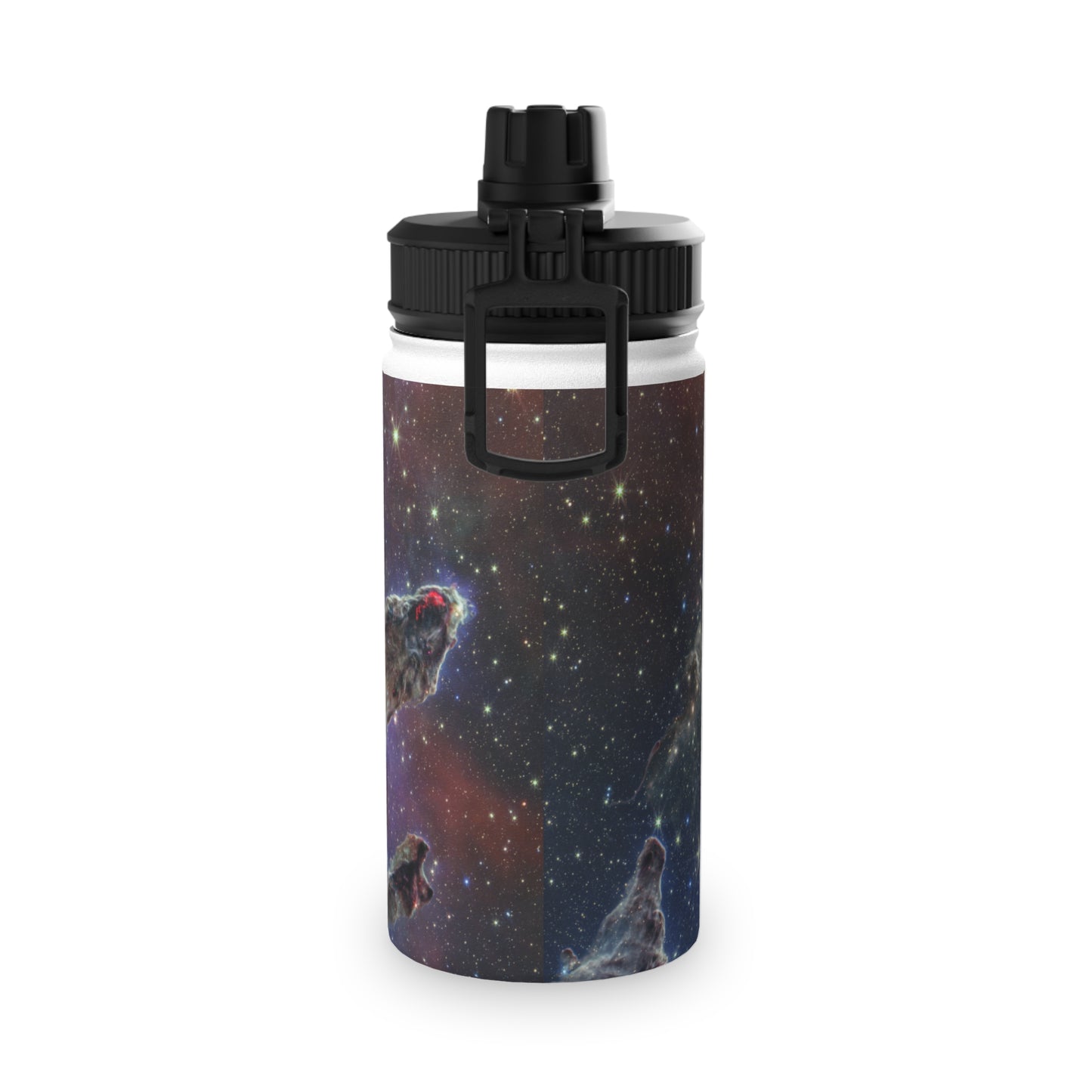 Pillars of Creation (NIRCam and MIRI Composite Image) - JWST Collection - Sports Water Bottle