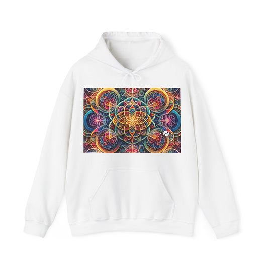 "Sacred Symmetry: Infinite Radiance of Love" - Hoodie