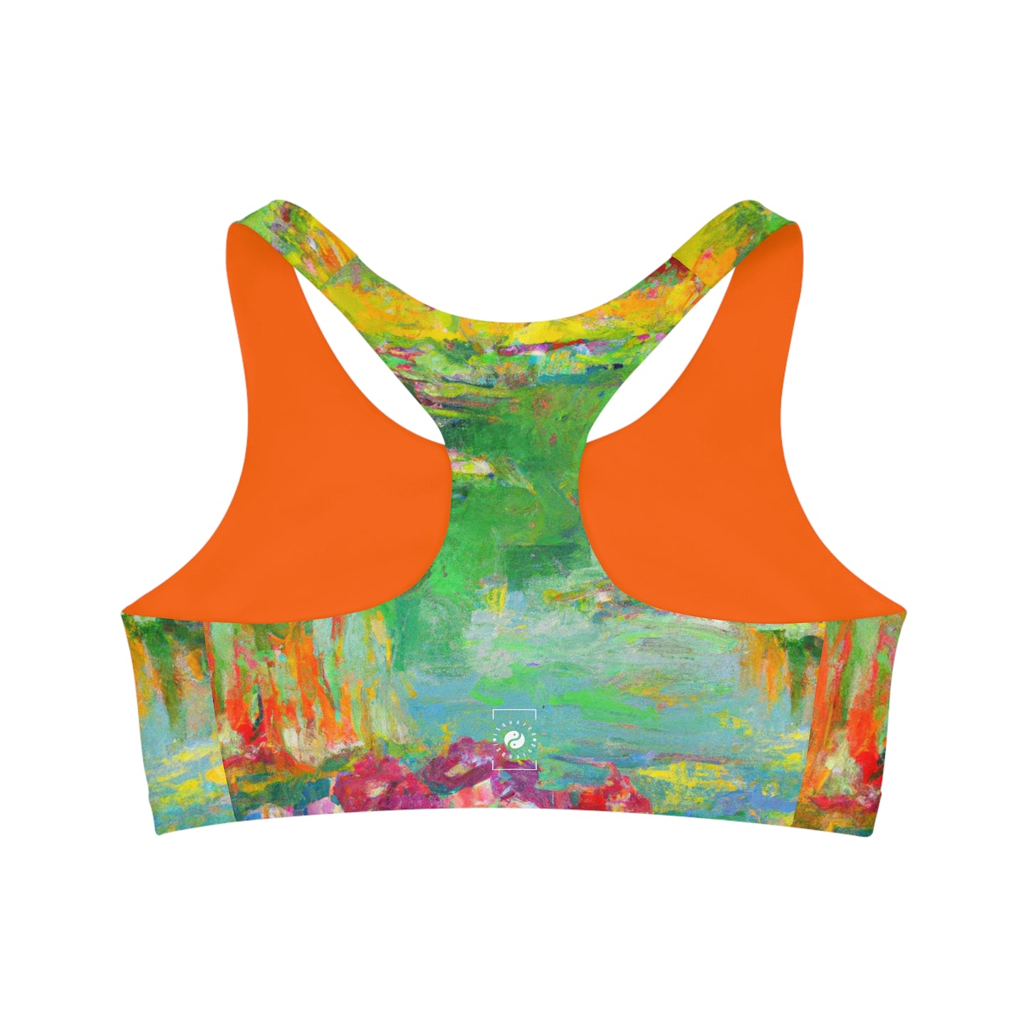 "Lily Aquarelle: Dusk Reflections" - Seamless Sports Bra