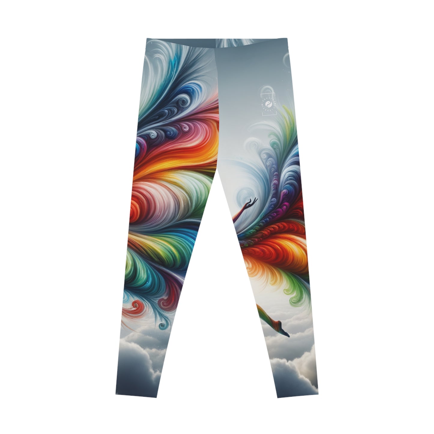 "Yogini's Rainbow Flight" - Unisex Tights