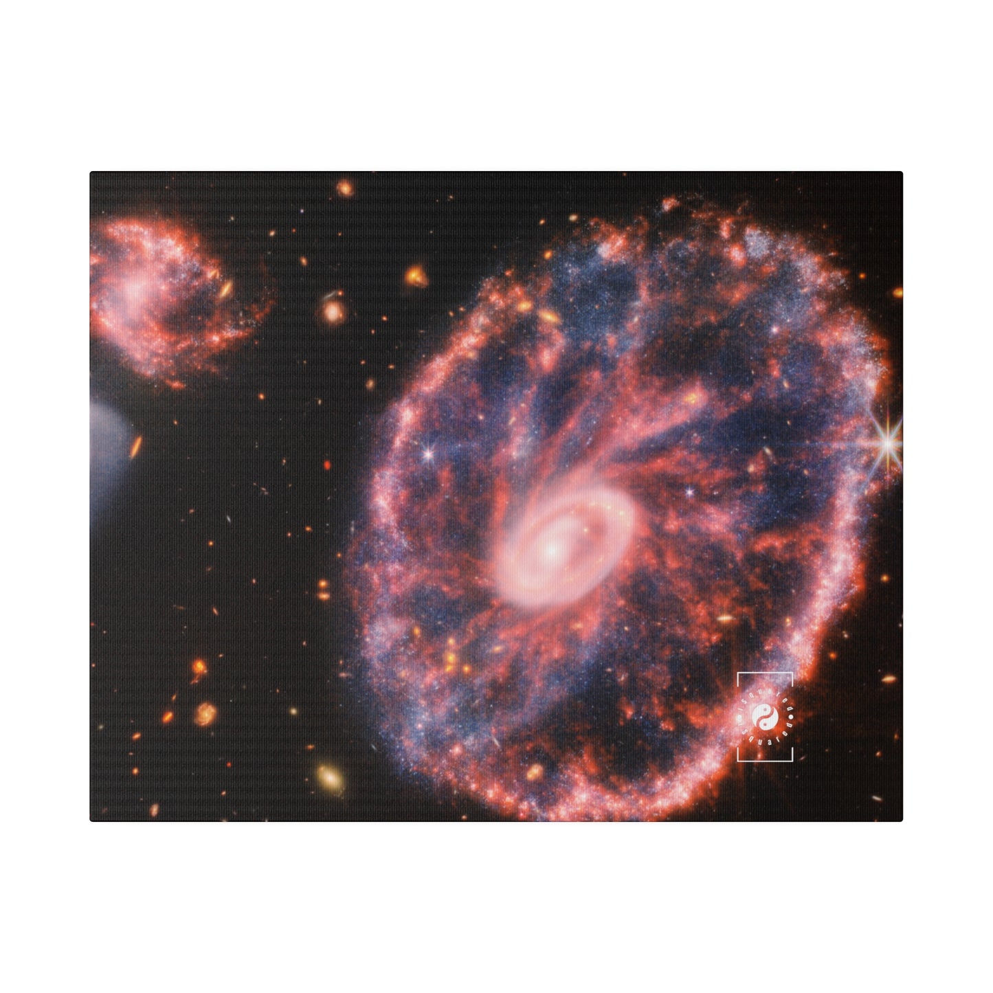 Cartwheel Galaxy (image composite NIRCam et MIRI) - Impression sur toile