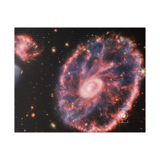 Cartwheel Galaxy (NIRCam and MIRI Composite Image) - Art Print Canvas
