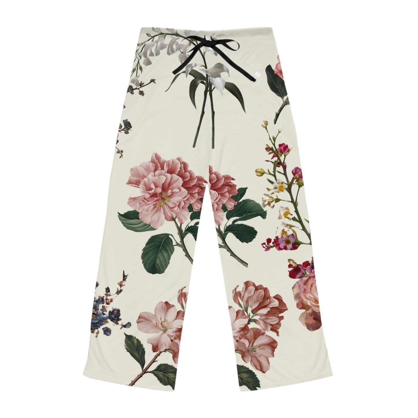 Botanicals on Beige - Pantalon lounge femme