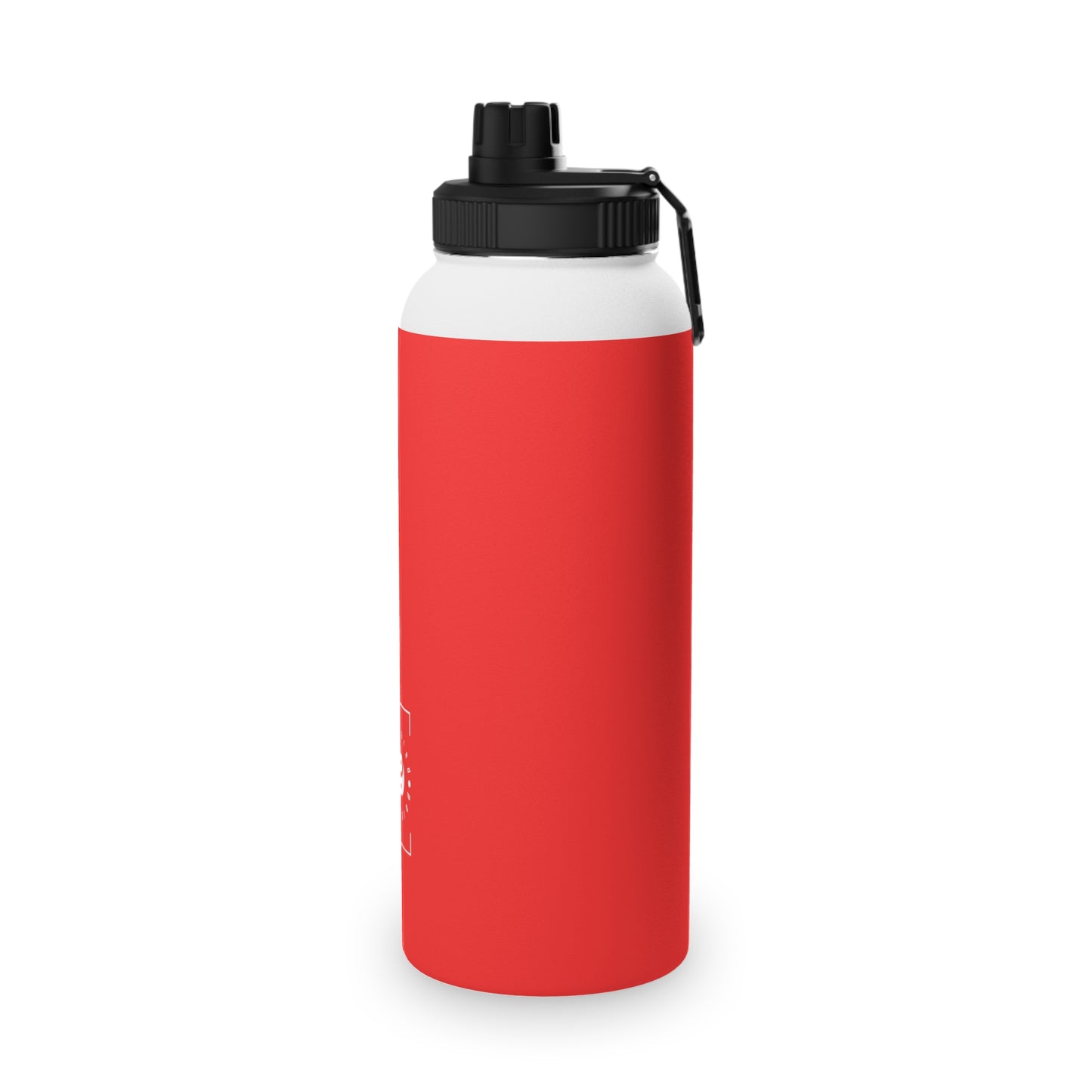 Bright Red FF3131 - Sports Water Bottle