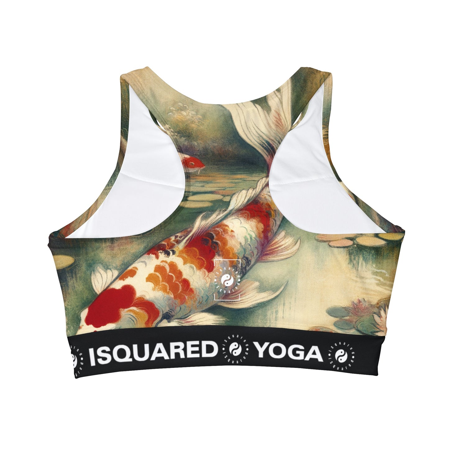 Koi Lily Pond - High Neck Crop Top