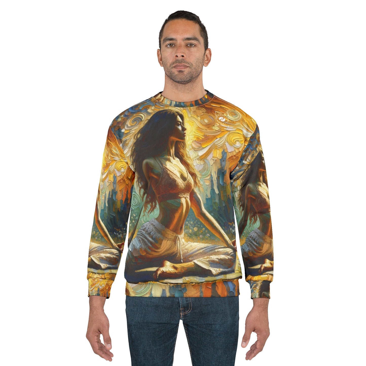 "Golden Warrior: A Tranquil Harmony" - Unisex Sweatshirt