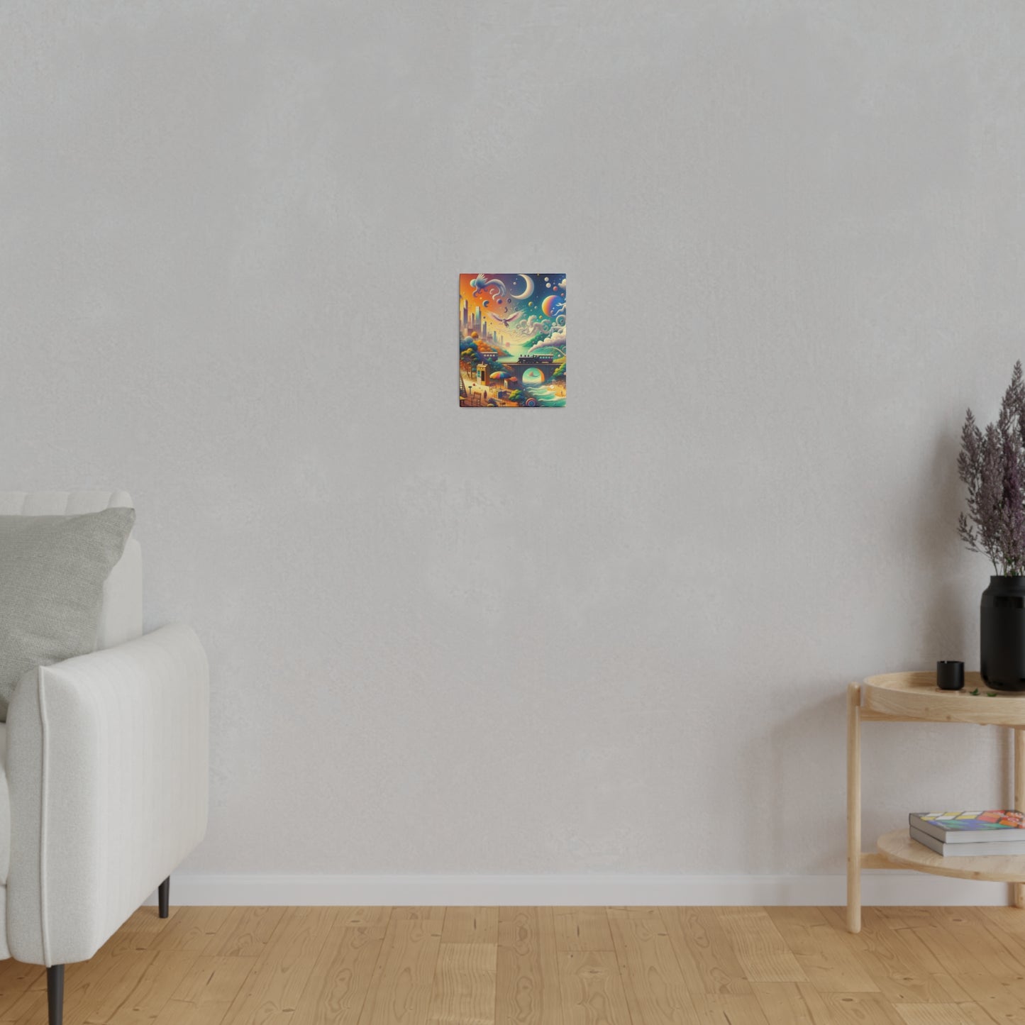 "Mirrors of Metaphor: A Murakami Odyssey" - Art Print Canvas