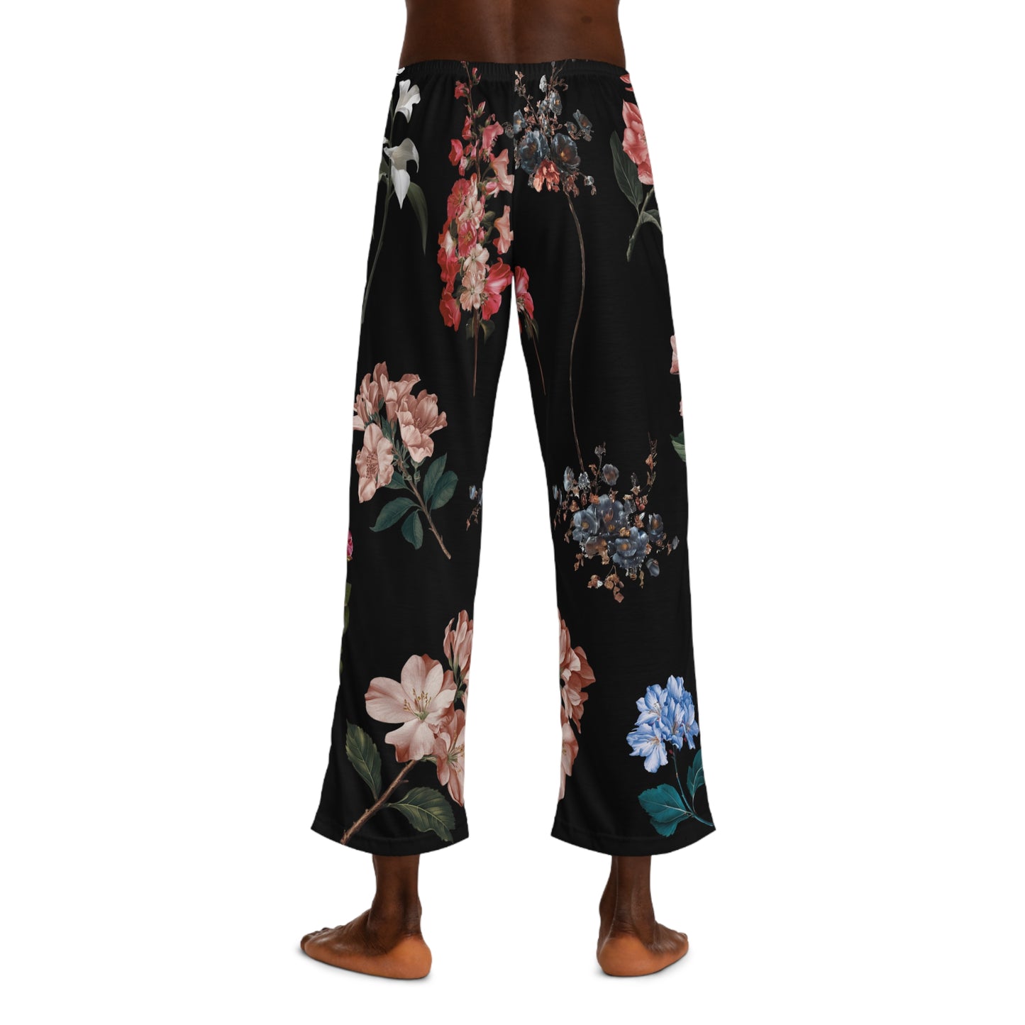 Botanicals on Black - men's Lounge Pants