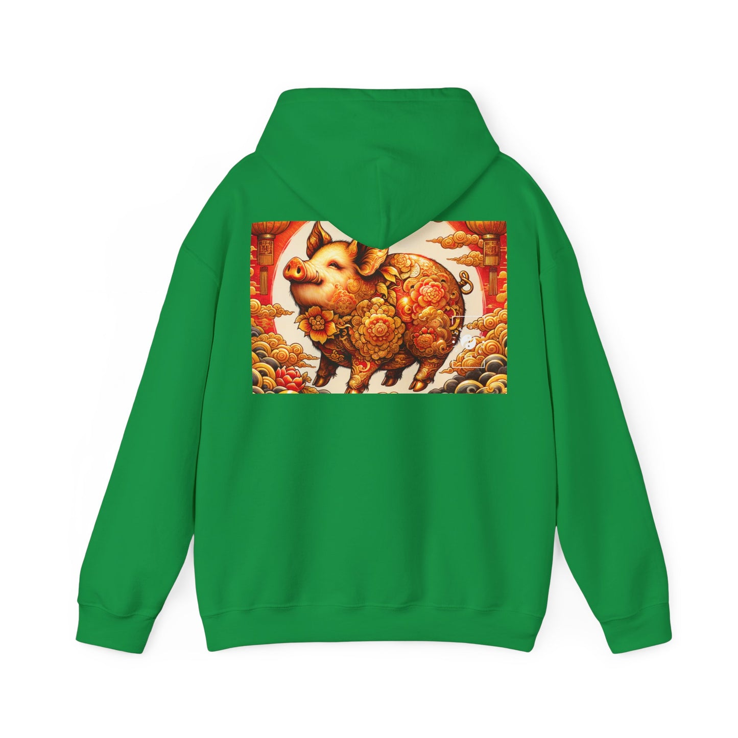 "Golden Prosperity: The Divine Boar Celebration" - Hoodie