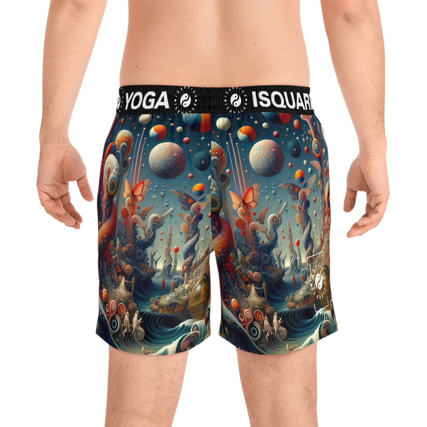 Kaleidoscopic Eden - Swim Shorts (Mid-Length) for Men